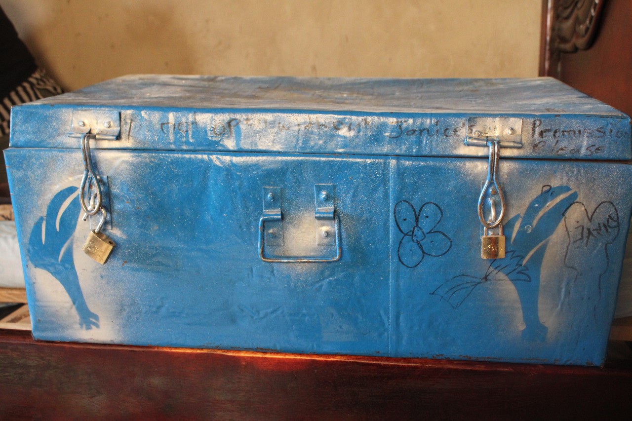 Metallic storage box